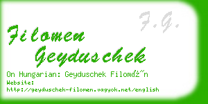 filomen geyduschek business card